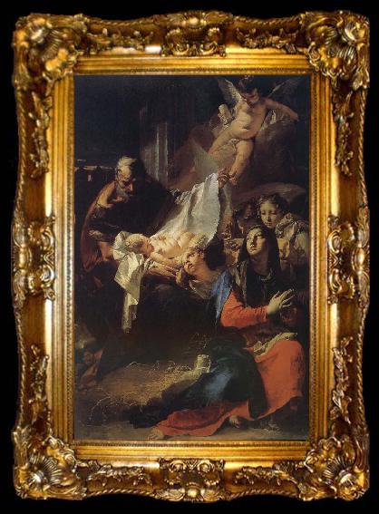 framed  Giovanni Battista Tiepolo Pilgrims son, ta009-2
